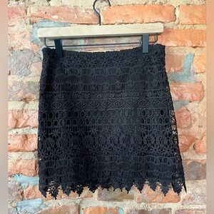 Aqua Brand Crochet Mini Skirt - Size M